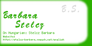 barbara stelcz business card